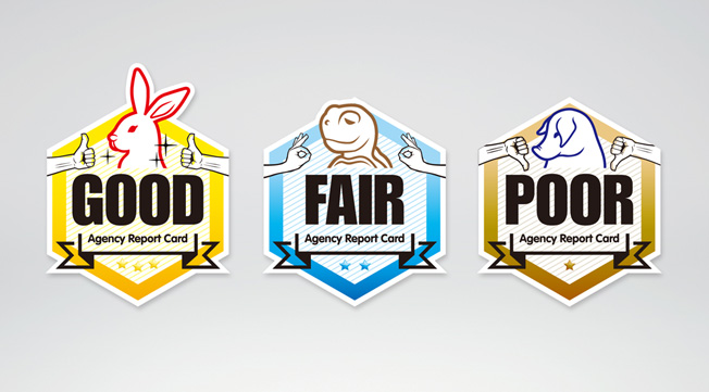 Agency Report Card Grading Sticker, Campaign Asia-Pacific Magazine